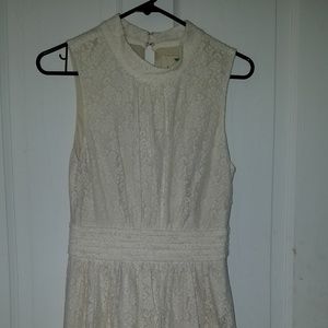Fervour Modcloth "Windy City" A-Line Dress Ivory